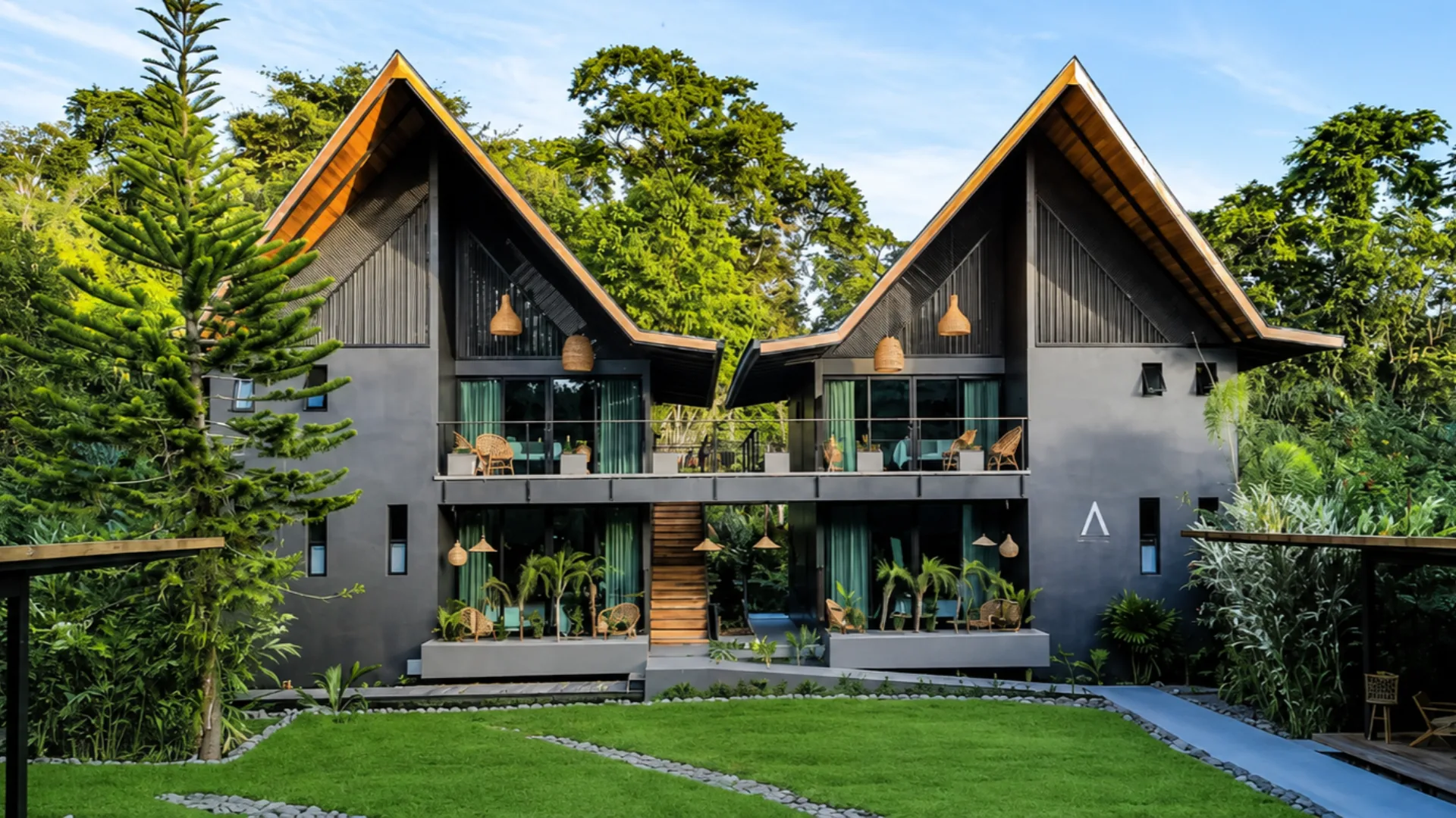 Master Room building facing the Namú garden